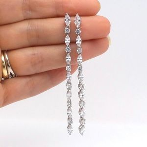 Bridal drop earrings